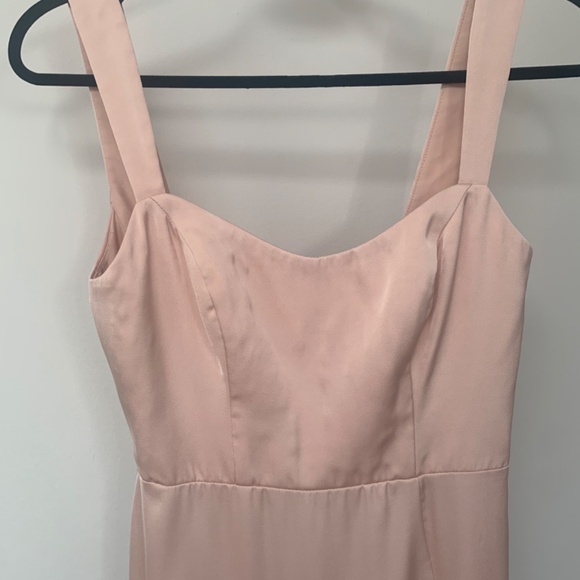 Azazie Nessi Stretch Satin Dress in English Rose Size A4 (Bridesmaid Dress) - Picture 7 of 10